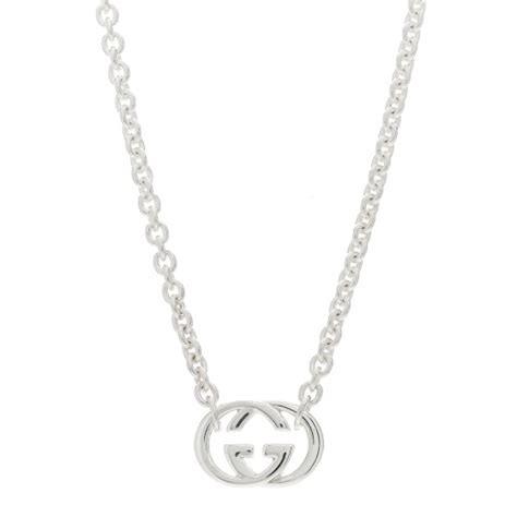 GUCCI Sterling Silver Britt Necklace 1378535 